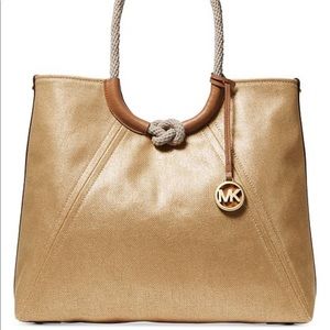 Michael Kors bag gold isla ring shoulder tote
